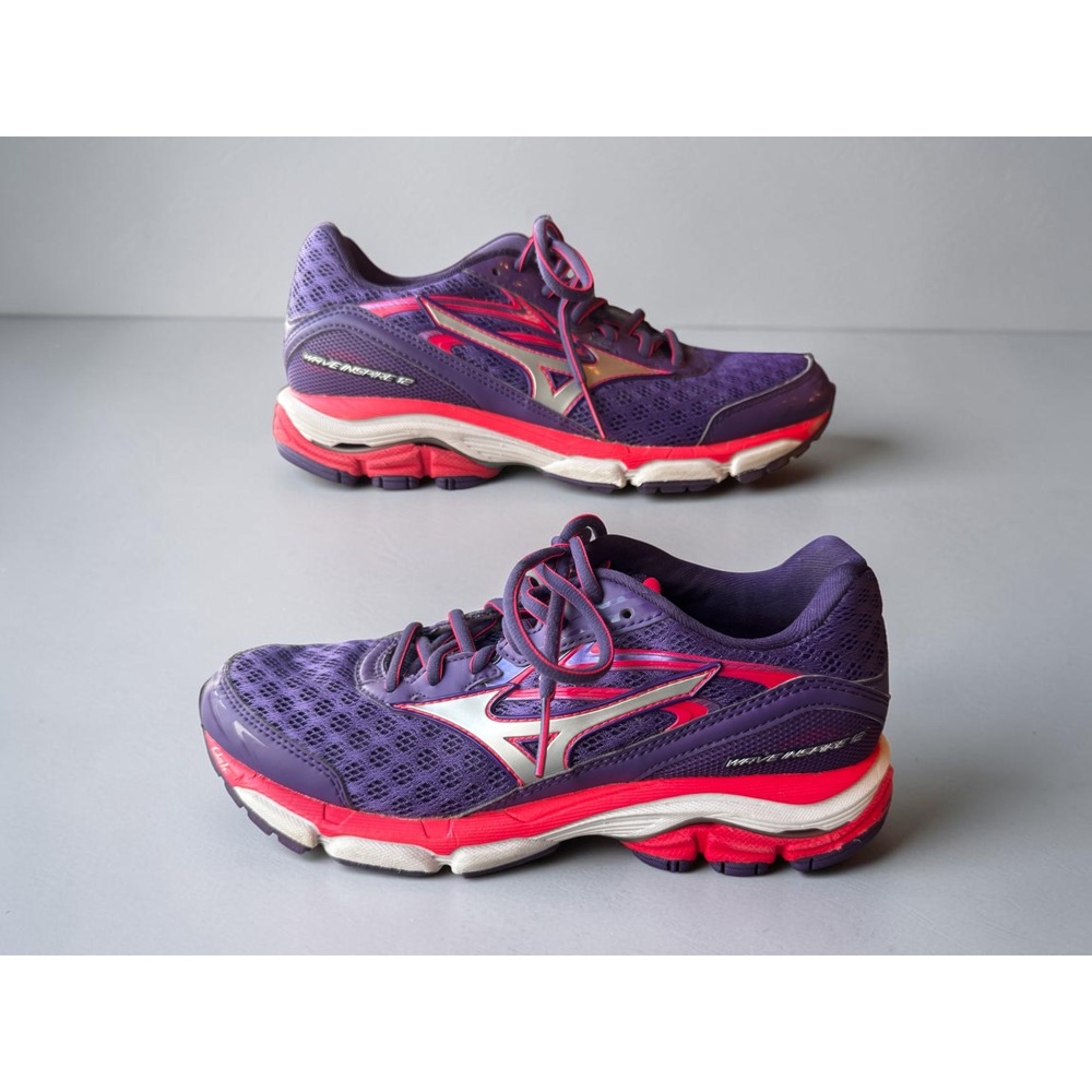 Mizuno Wave Inspire 12 Women's Size 7 Purple Pink Running Shoes J1GD164401